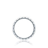 Tacori Jewelry - Classic 18K White Gold Satin Finish Wedding Band Ring | Manfredi Jewels