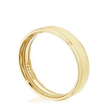 Tacori Jewelry - Classic 18K Yellow Gold Bevel Edge in Satin Finish Wedding Band Ring | Manfredi Jewels