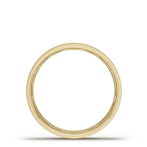 Tacori Jewelry - Classic 18K Yellow Gold Flat High Polish Finish Wedding Band Ring | Manfredi Jewels