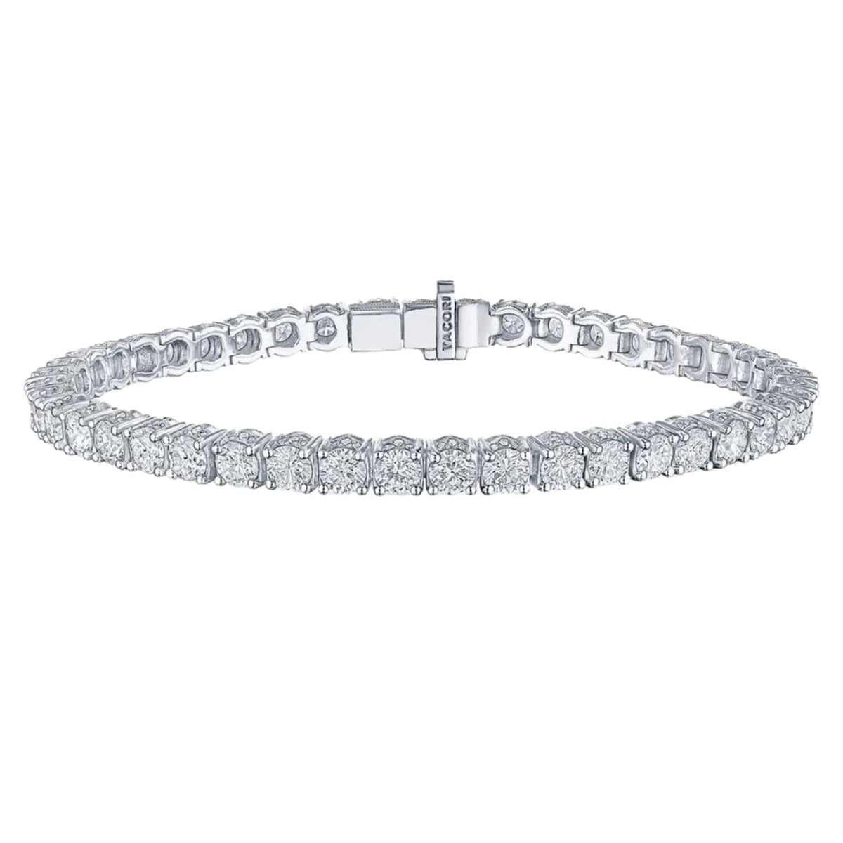 Tacori Bracelet - Classic Crescent RoyalT 18K White Gold Diamond Tennis Bracelet | Manfredi Jewels