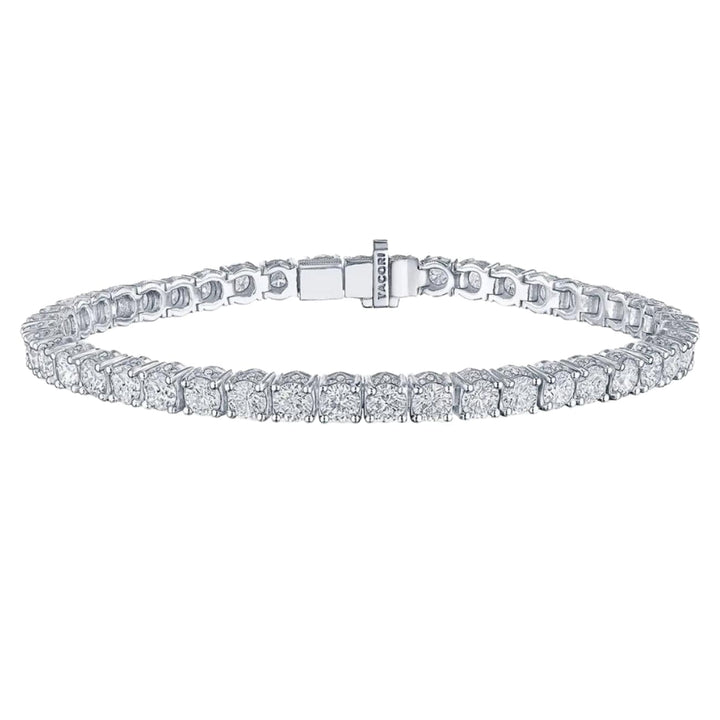 Tacori Bracelet - Classic Crescent RoyalT 18K White Gold Diamond Tennis Bracelet | Manfredi Jewels