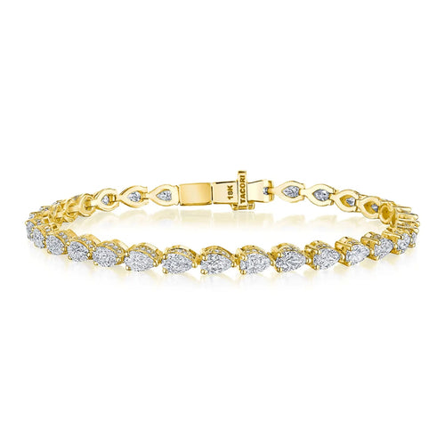 Tacori Bracelet - Classic Crescent RoyalT 18K Yellow Gold Diamond Tennis | Manfredi Jewels