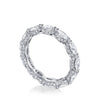 Tacori Eternity Bands - Classic Crescent RoyalT Platinum Marquise Cut Diamond Band Ring | Manfredi Jewels