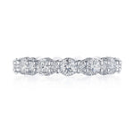 Tacori Eternity Bands - Classic Crescent RoyalT Platinum Round Multi - Size Diamond Band Ring | Manfredi Jewels