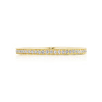 Tacori Eternity Bands - Coastal Crescent 14K Yellow Gold French Pavé Diamond Wedding Band Ring | Manfredi Jewels