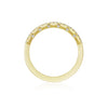 Tacori Eternity Bands - Coastal Crescent 14K Yellow Gold French Pavé Diamond Wedding Band Ring | Manfredi Jewels