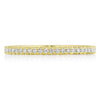 Tacori Eternity Bands - Coastal Crescent 14K Yellow Gold French Pavé Diamond Wedding Band Ring | Manfredi Jewels