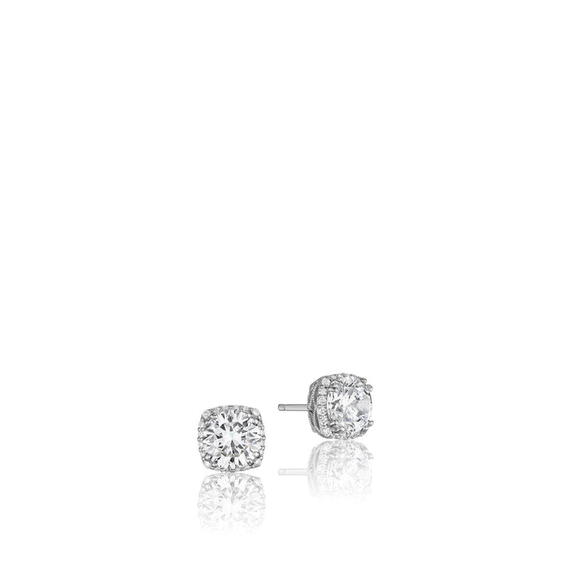 Tacori Jewelry - Dantela Diamond 18K White Gold Earrings | Manfredi Jewels