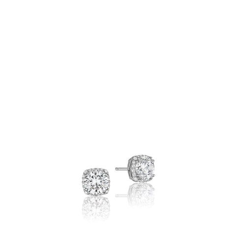 Dantela Diamond 18K White Gold Earrings