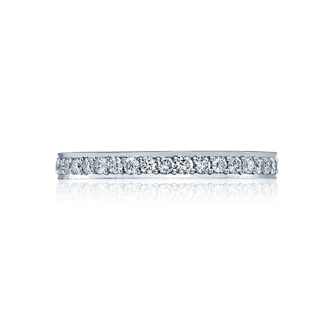 Dantela Platinum Pavé Diamond Wedding Band Ring