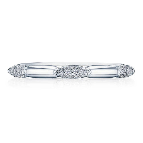 Tacori Wedding Rings - Founder’s Collection 18K White Gold 360° Foundation Band Ring | Manfredi Jewels