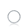 Tacori Wedding Rings - Geometric 18K White Gold High Polish Finish Band Ring | Manfredi Jewels