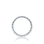 Tacori Wedding Rings - Geometric 18K White Gold High Polish Finish Band Ring | Manfredi Jewels