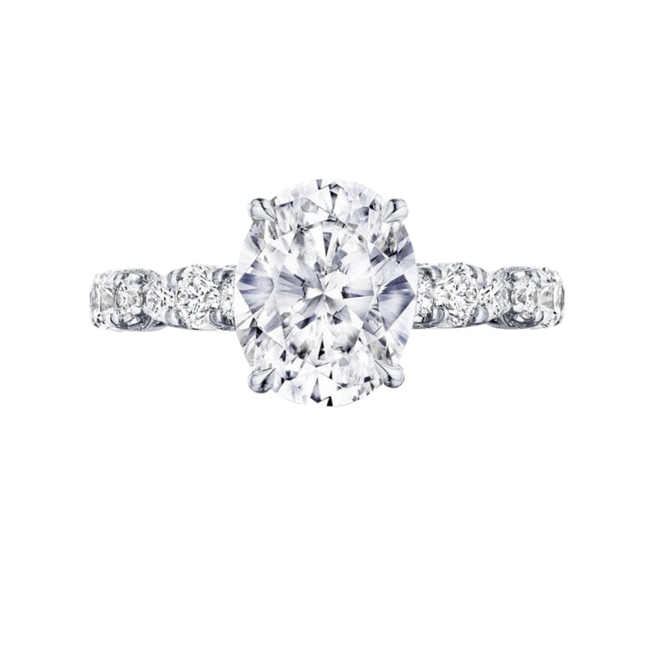 Tacori Engagement - Oval Solitaire 18K White Gold Engagement Ring | Manfredi Jewels