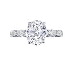 Tacori Engagement - Oval Solitaire 18K White Gold Ring | Manfredi Jewels