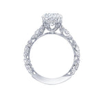 Tacori Engagement - Oval Solitaire 18K White Gold Ring | Manfredi Jewels