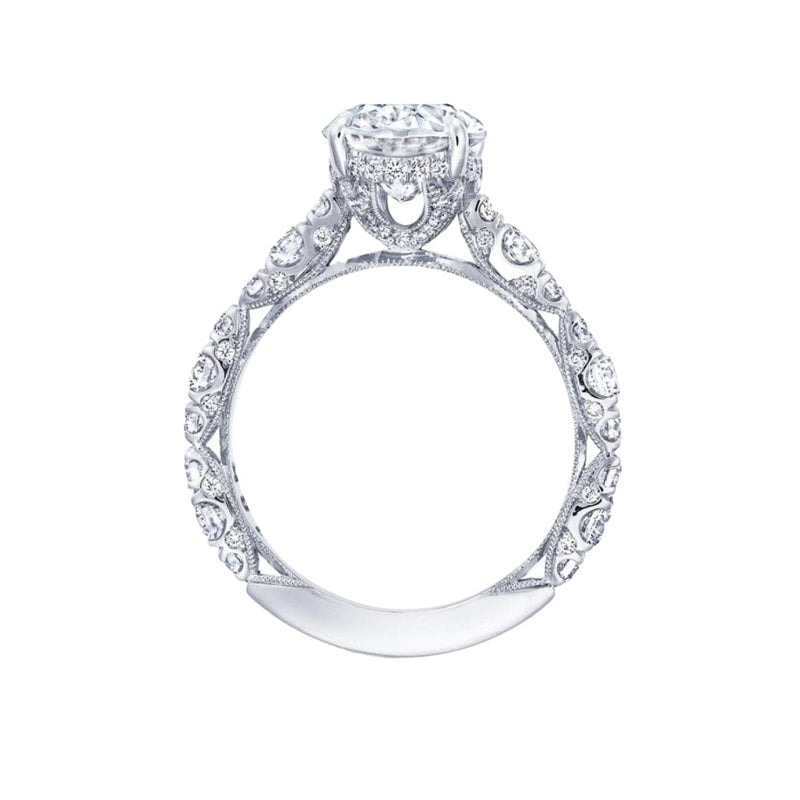 Tacori Engagement - Oval Solitaire 18K White Gold Ring | Manfredi Jewels