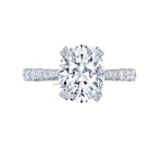 Tacori Engagement - Oval Solitaire 18K White Gold Engagement Ring | Manfredi Jewels