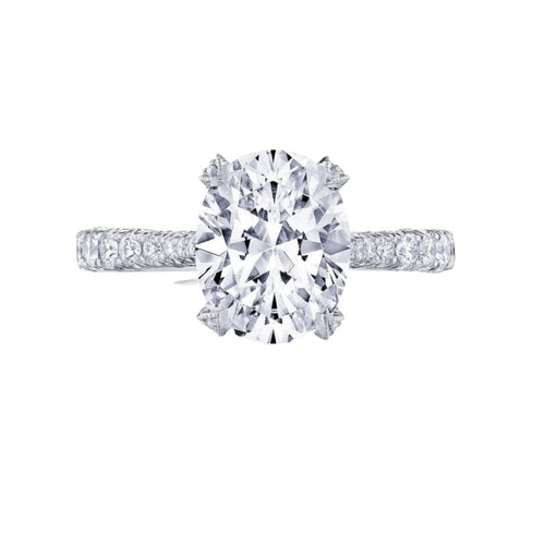 Tacori Engagement - Oval Solitaire 18K White Gold Engagement Ring | Manfredi Jewels