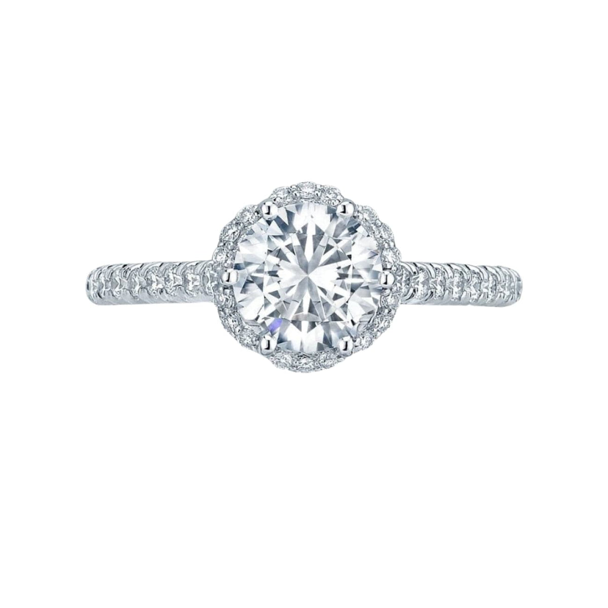 Tacori Engagement - Petite 18K Platinum Crescent | Manfredi Jewels