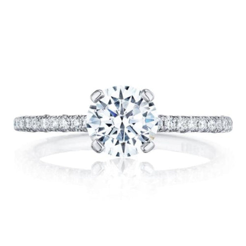 Tacori Engagement - Petite Crescent 18K White Gold Ring | Manfredi Jewels