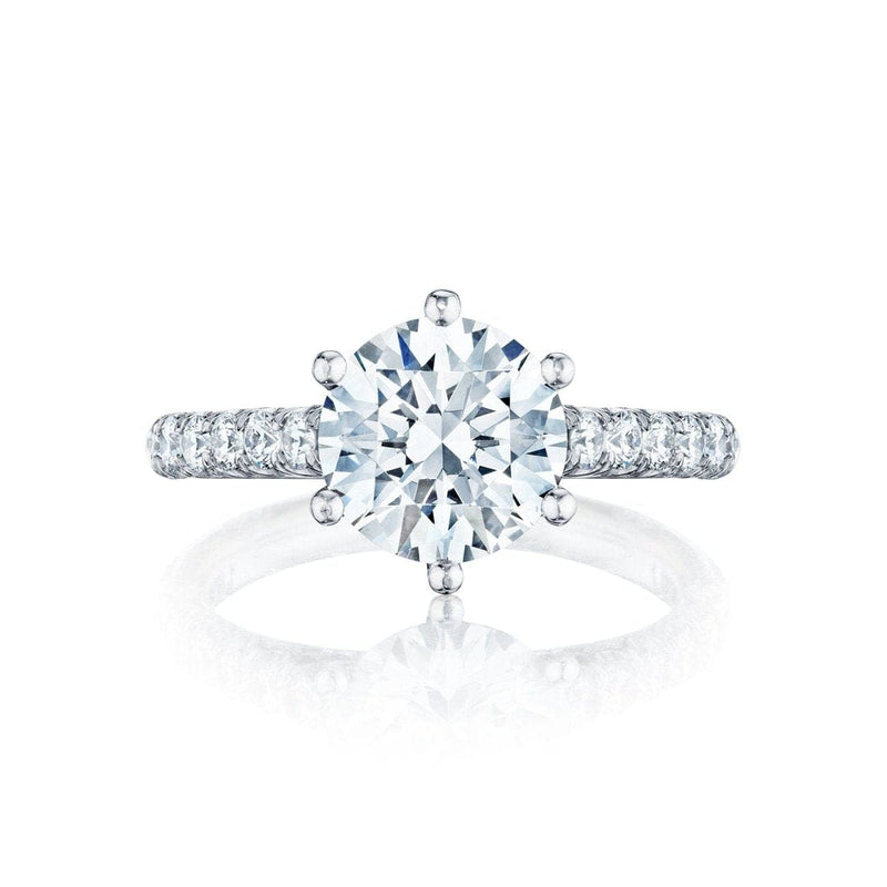 Tacori Engagement - Petite Crescent 18K White Gold Ring | Manfredi Jewels