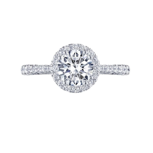 Tacori Engagement - Petite Crescent 18K White Gold Ring | Manfredi Jewels