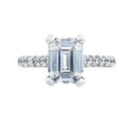 Tacori Engagement - Petite Crescent 18K White Gold Ring | Manfredi Jewels