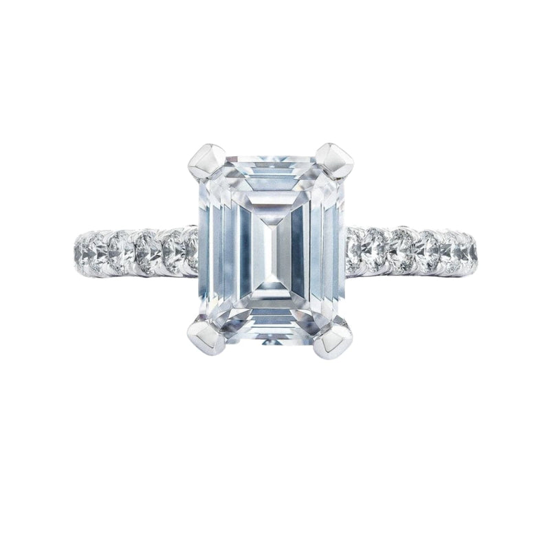 Tacori Engagement - Petite Crescent 18K White Gold Ring | Manfredi Jewels