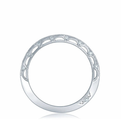 Tacori Eternity Bands - Reverse Crescent Platinum Channel Set Wedding Band Ring | Manfredi Jewels