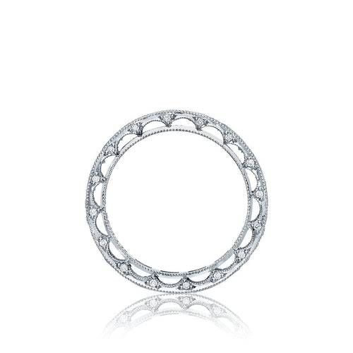 Tacori Eternity Bands - Reverse Crescent Platinum Channel Set Wedding Band Ring | Manfredi Jewels