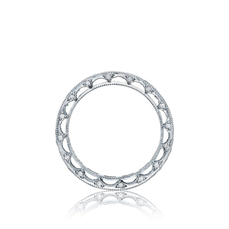 Tacori Eternity Bands - Reverse Crescent Platinum Channel Set Wedding Band Ring | Manfredi Jewels