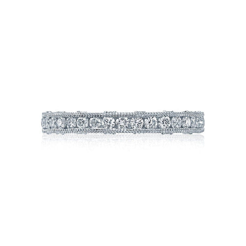 Tacori Eternity Bands - Reverse Crescent Platinum Channel Set Wedding Band Ring | Manfredi Jewels