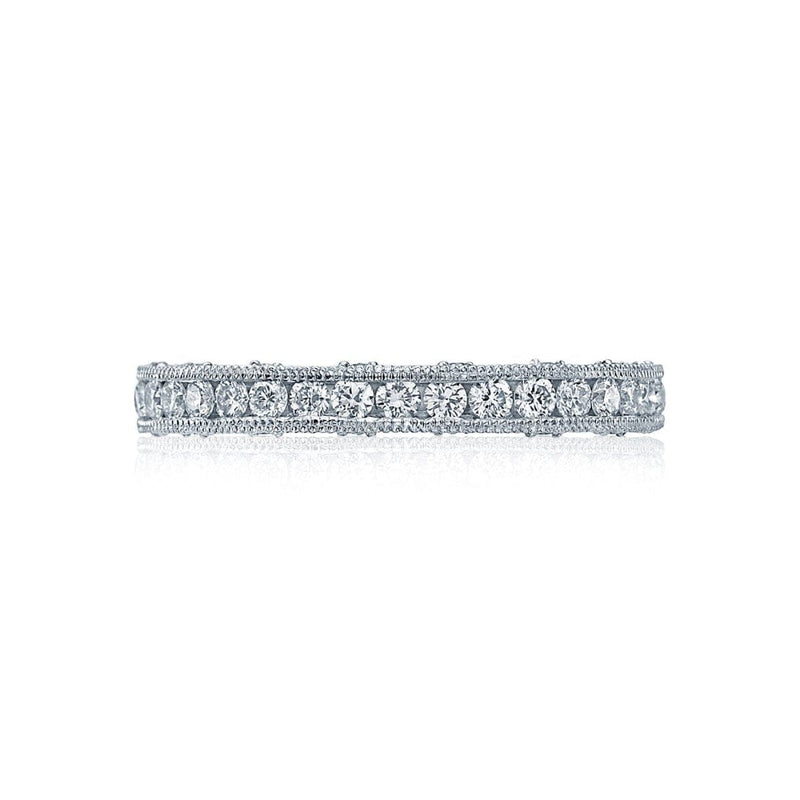 Tacori Eternity Bands - Reverse Crescent Platinum Channel Set Wedding Band Ring | Manfredi Jewels