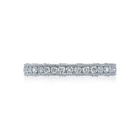 Reverse Crescent Platinum Channel Set Wedding Band Ring