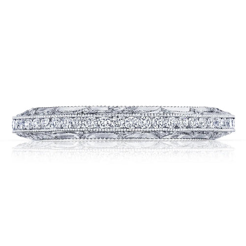 Tacori Eternity Bands - Reverse Crescent Platinum Channel Set Wedding Band Ring | Manfredi Jewels