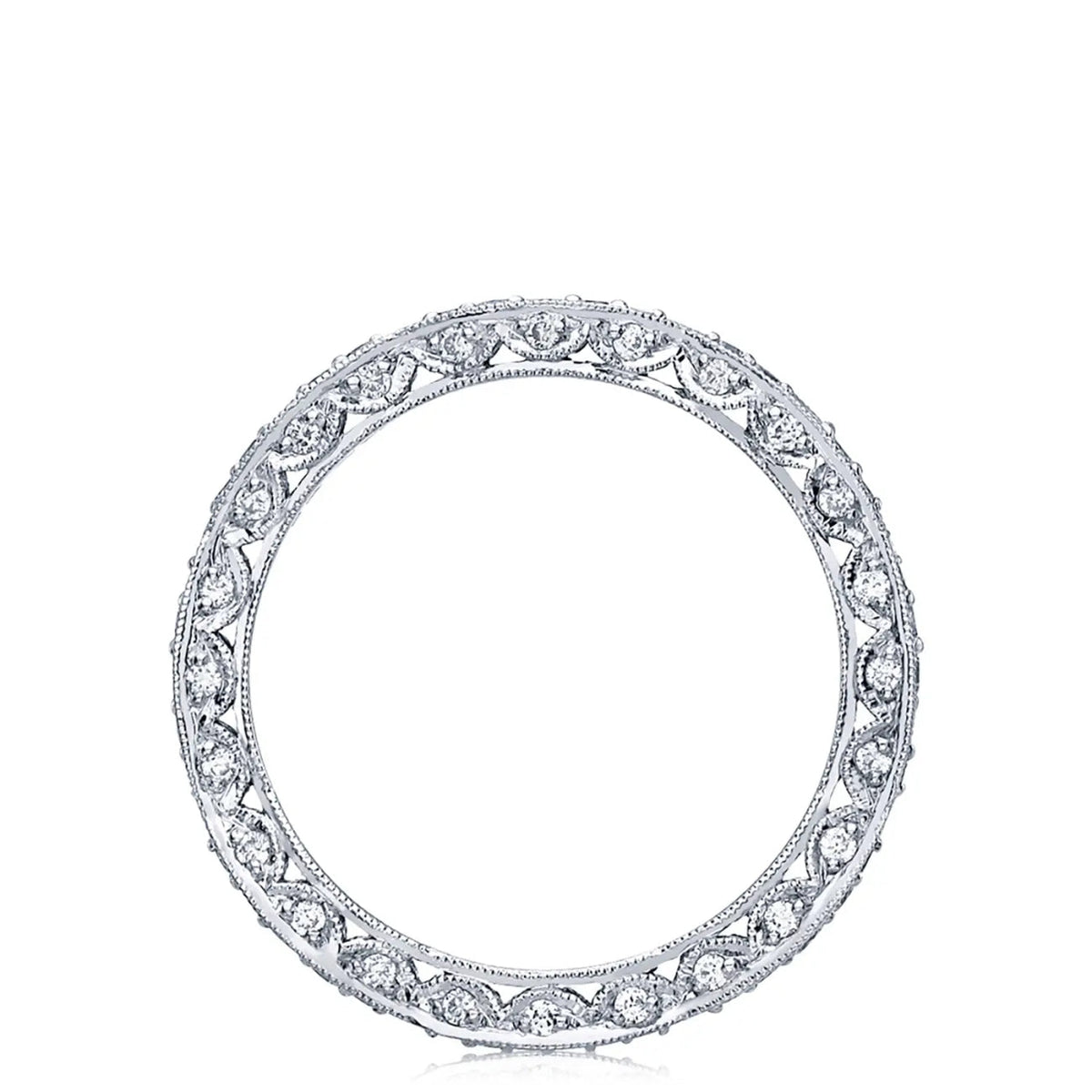 Tacori Eternity Bands - RoyalT Platinum Marquise Design Wedding Band Ring | Manfredi Jewels