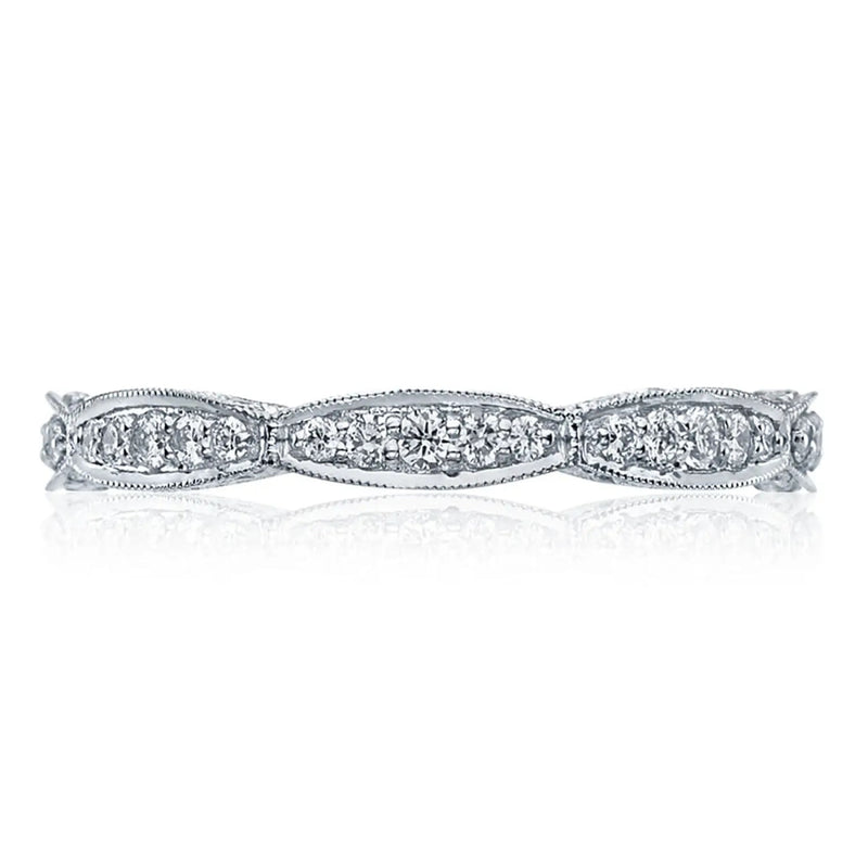 Tacori Eternity Bands - RoyalT Platinum Marquise Design Wedding Band Ring | Manfredi Jewels