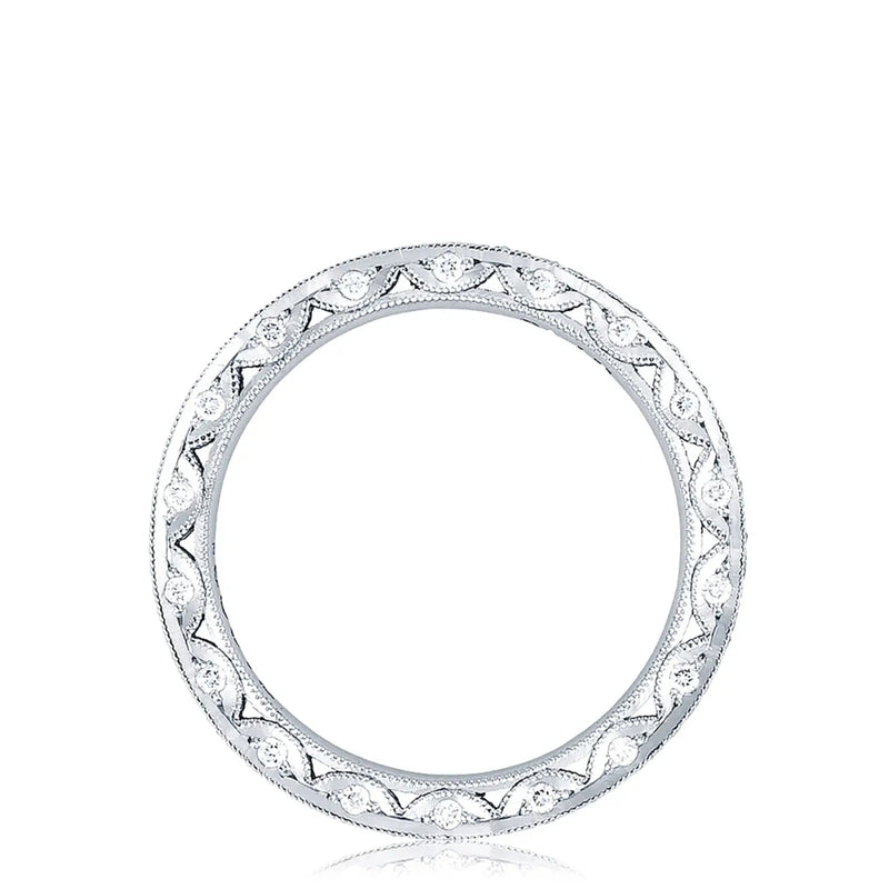 Tacori Engagement - RoyalT Platinum Pavé Diamond Wedding Band Ring | Manfredi Jewels
