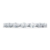 Tacori Eternity Bands - Sculpted Crescent 18 White Gold Pear Foundation Wedding Band Ring | Manfredi Jewels