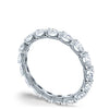 Tacori Eternity Bands - Sculpted Crescent 18 White Gold Pear Foundation Wedding Band Ring | Manfredi Jewels