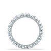 Tacori Eternity Bands - Sculpted Crescent 18 White Gold Pear Foundation Wedding Band Ring | Manfredi Jewels