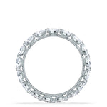 Tacori Eternity Bands - Sculpted Crescent 18 White Gold Pear Foundation Wedding Band Ring | Manfredi Jewels