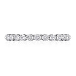 Tacori Eternity Bands - Sculpted Crescent 18K White Gold Two - Prong Diamond Band Ring | Manfredi Jewels