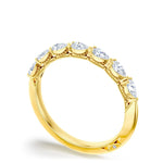 Tacori Eternity Bands - Sculpted Crescent 18K Yellow Gold Pear Foundation Wedding Band Ring | Manfredi Jewels