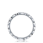 Tacori Eternity Bands - Sculpted Crescent Platinum Marquise Design Wedding Band Ring | Manfredi Jewels