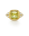 Temple St Clair Jewelry - 18K Collina Ring 18KT YELLOW GOLD SUGARLOAF CABOCHAN PERIDOT | Manfredi Jewels