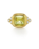 Temple St Clair Jewelry - 18K Collina Ring 18KT YELLOW GOLD SUGARLOAF CABOCHAN PERIDOT | Manfredi Jewels