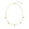 Temple St Clair Jewelry - Temple 18K Yellow Gold Five Diamond Stations Necklace | Manfredi Jewels