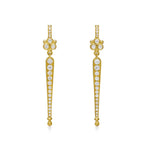 Temple St Clair Jewelry - Baton 18K Yellow Gold Diamond Earrings | Manfredi Jewels